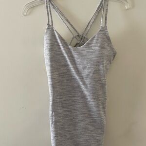 🍋lululemon athletica Gray Tank Top w/ built in bra